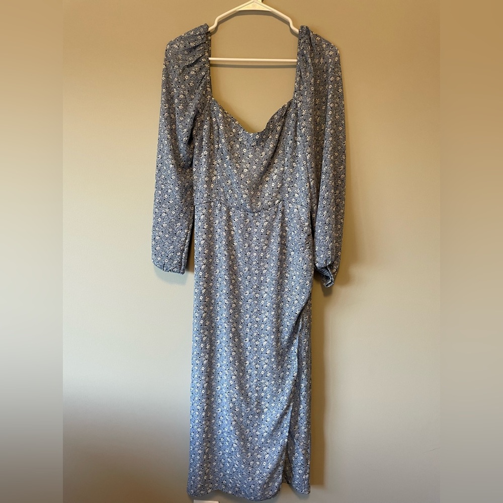 Abercrombie and Fitch Midi Dress, Blue Floral